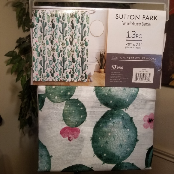 Olivia Gray Sutton Park Printed 13-Piece Shower Cu - Picture 4 of 15